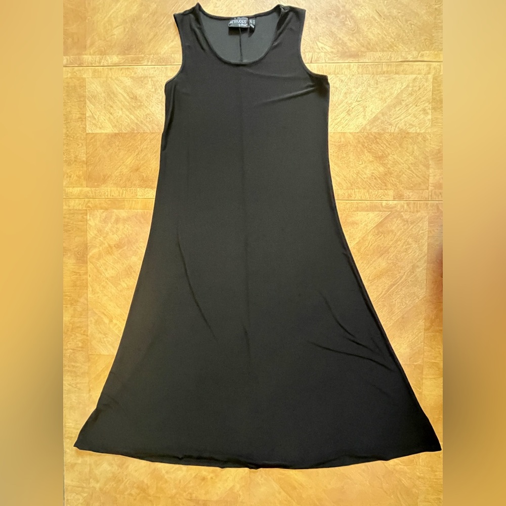 Attitudes by Renee Black Halter Maxi Dress | Size M